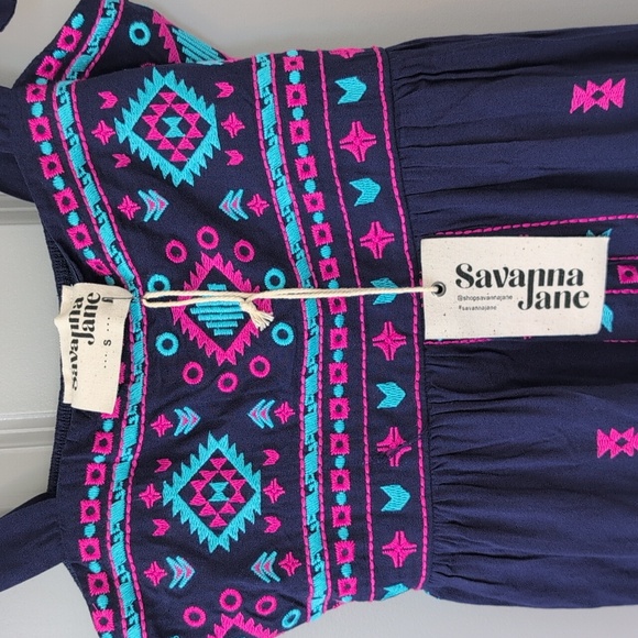 NWT Savanna Jane Midnight Magic Embroidered Maxi Dress - Picture 15 of 16